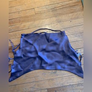 Corset lace back top